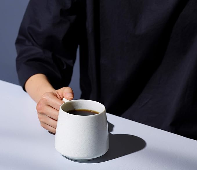 cores C811WH Kiki Mug, White, 10.8 fl oz (320 ml), Made in Japan, Microwave and Dishwasher Safe, Delicate Construction