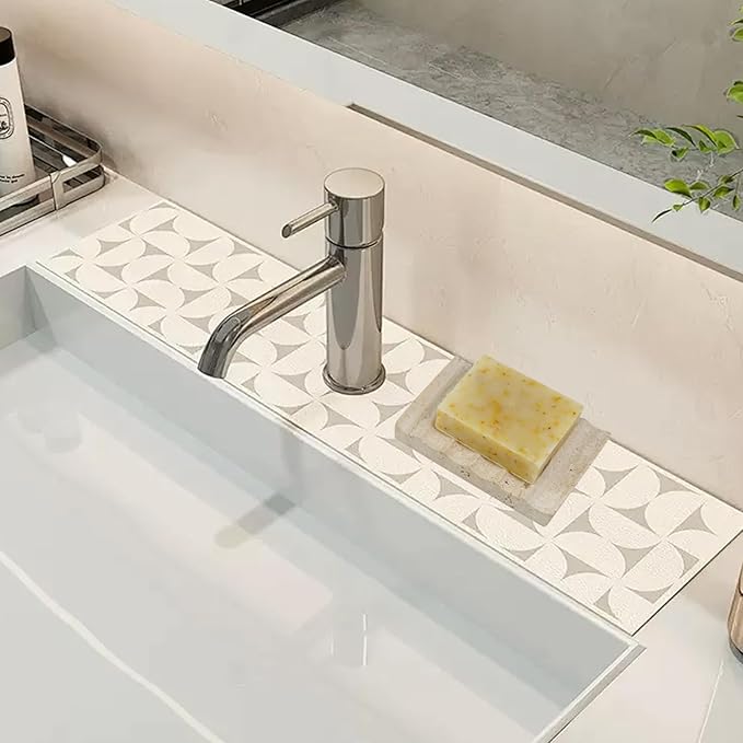 Natural Travertine Soap Dish, Draining Soap Dish for Shower, Stone Bar Soap Holder with Feets,Gorgeous for Soap Tray for Bathroom Shower Kitchen Counter Sink, Beige