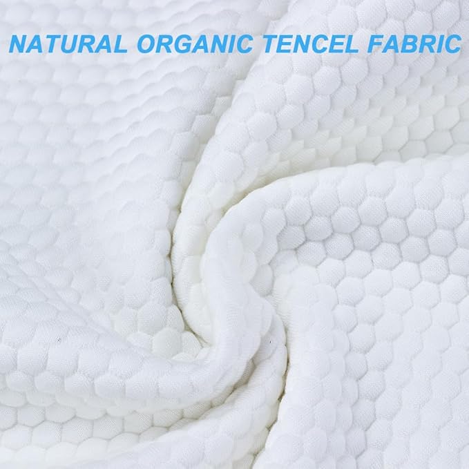 Talatex Latex Pillow, 100% Natural Premium Latex Firm Pillow Medium Low Pofile Helps Relieve Pressure, Neck and Shoulder Pain (Standard, Firm Natural Latex)