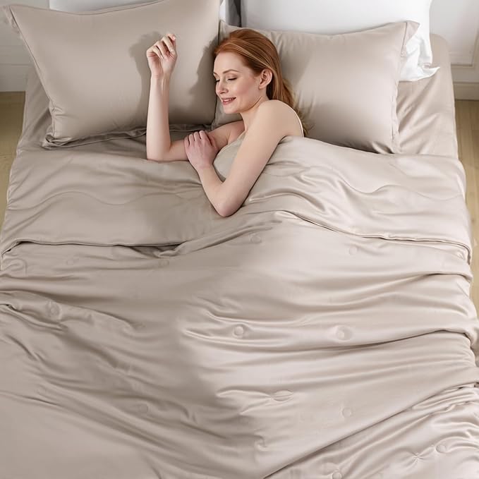 NEXHOME PRO 100% Viscose from Bamboo Comforter King Size - Ultra-Soft, Breathable, Lightweight All-Season & Summer Duvet Insert, Natural Temperature Regulating for Cooling Sleep