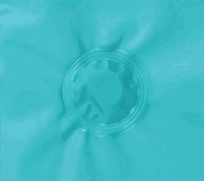 Home Expressions Premium 6 Guage PEVA Shower Curtain Liner - PVC Free Magnetized Bottom Odorless with Rustproof Grommets 70"x72" (Peacock)