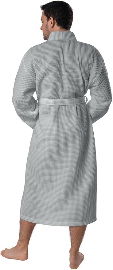 BAGNO MILANO Mens Robes, Waffle Robes For Men, Turkish Cotton Mens Bathrobes