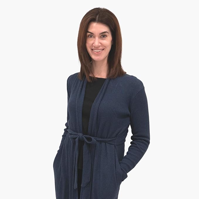 monica + andy Women's Robe, 100% Organic Women's Clothing for Labor & Delivery, Maternity Clothes, Postpartum Nightgown