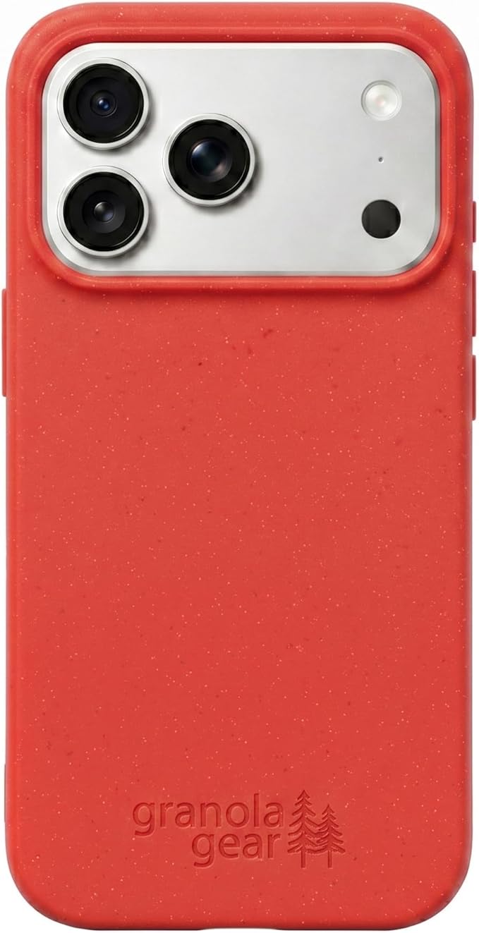 Eco by GranolaGear - Eco-Friendly Phone Case for iPhone 17 Pro Max - Biodegradable, Compostable, Plastic-Free, Made from Plants - Cajun Shrimp