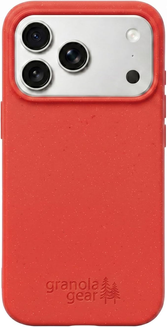 Eco by GranolaGear - Eco-Friendly Phone Case for iPhone 17 Pro Max - Biodegradable, Compostable, Plastic-Free, Made from Plants - Cajun Shrimp