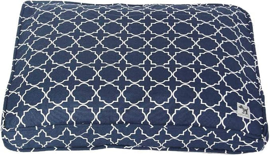 Molly Mutt Sheepy Wool-Filled Crate Pad, GOTS-Certified 100% Organic Cotton Canvas Cover with Soft 100% Natural Wool Insert, Ideal for Dog Bed or Kennel, Romeo & Juliet, 48" x 30" x 2.5"