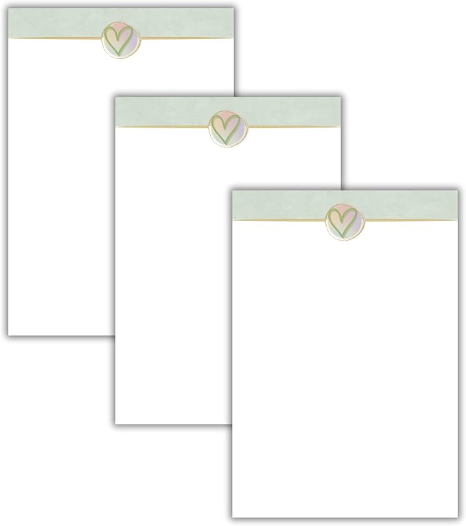 Eco Friendly Unlined Notepad (3-Pack), 5 x 7 Recycled Paper Scratch Pads for Writing, Notes & Journaling, Minimalist Aesthetic for Office or Home, Memo Pad Paper, Notebook
