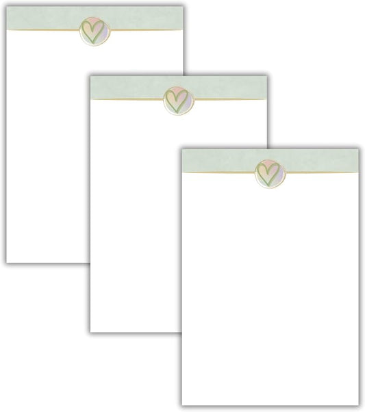 Eco Friendly Unlined Notepad (3-Pack), 5 x 7 Recycled Paper Scratch Pads for Writing, Notes & Journaling, Minimalist Aesthetic for Office or Home, Memo Pad Paper, Notebook