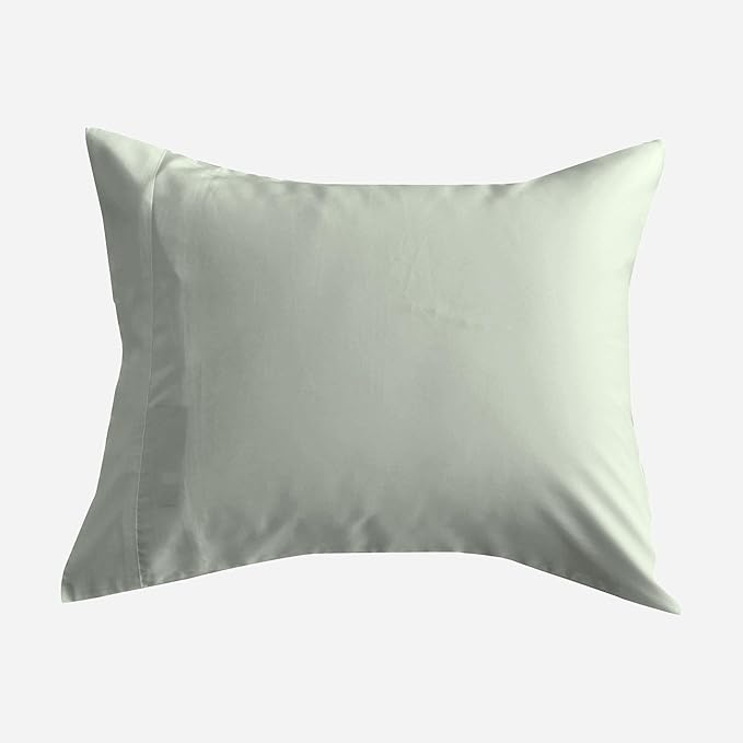 DOZ by SIJO Pillowcase Set, 100% Viscose derived from Bamboo, Organically Grown, Buttery Soft, Silky, Breathable, Cooling, Oeko-TEX, High GSM, (Pack of 2), Envelope Closure (Queen, Sage)
