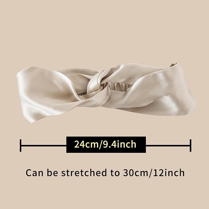 ZIMASILK 22 Momme Silk Pillowcase for Hair and Skin - 100% Pure Mulberry Silk with Hidden Zipper, Gift Box, Comes with Pillowcase Mask Headband Scrunchies (Queen 20"x30", Light Beige)