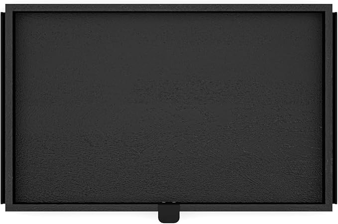 OAKYWOOD Large Modular Drawer – Solid Wood Desk Organizer with Drawers – Document Holder & Office Storage – For Home Office Use – Black – Dual Size