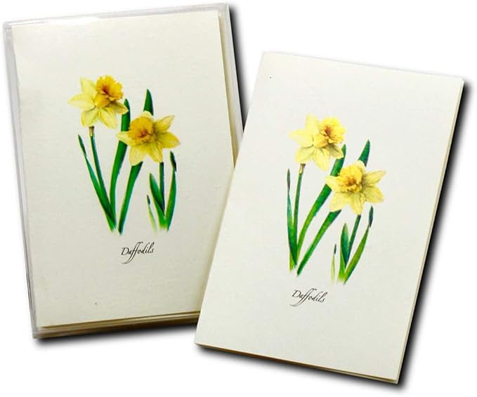 Earth Sky + Water - Daffodils Notecard Set - 8 Blank Cards with Envelopes