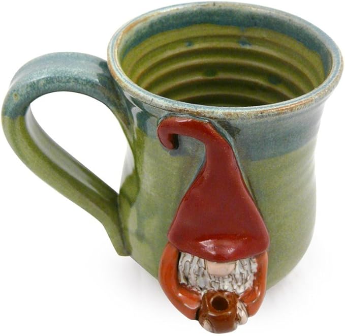 American Made Stoneware Pottery Java Gnome Coffee Mug