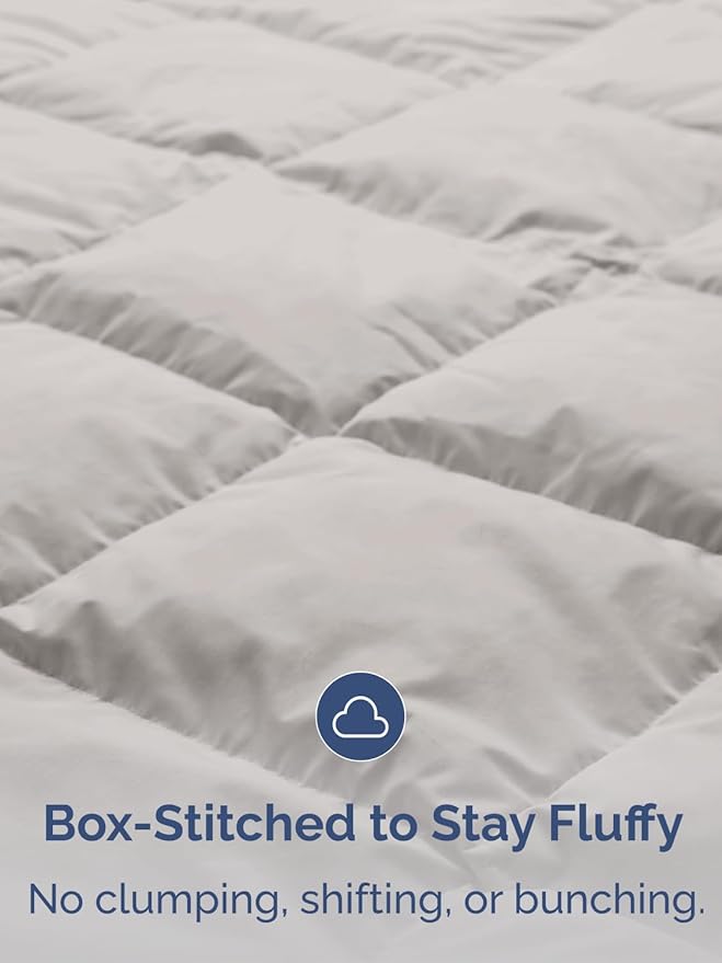 King Size, Black & Light Grey Alternative Down Comforter - Warm, Lightweight & Breathable Hotel Quality Bedding Set for Men, Women, Kids & Teens - All Season Cooling Microfiber Duvet Insert Comforter