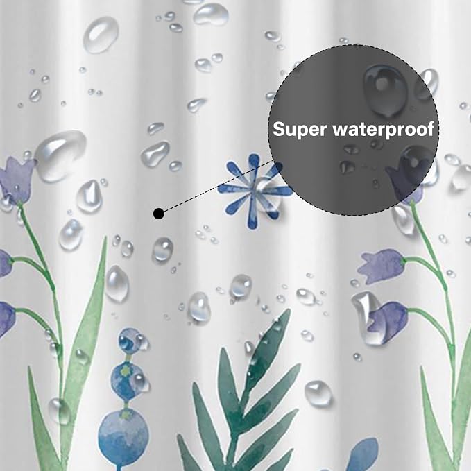 Plastic Shower Liner - Premium EVA 5G Shower Curtain Liner with Rustproof Grommets and 3 Weighted Magnets, Waterproof Shower Curtain for Bathroom(Fresh Green, 72”*72”)