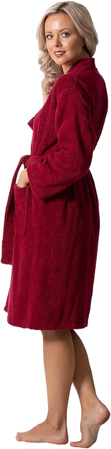 Luxurious Turkish Terry Kimono Collar Super-Soft Terry Absorbent Bathrobes for Women