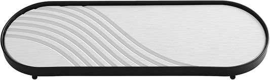Water Absorbent Diatomite Tray, Diatomite Soap Dish Mat, Instant Dry Sink Organiser, Diatomaceous Earth Kitchen Soap Dish, Absorbing Stone Hand Soap Holder Water for bathroom kitchen (Black)
