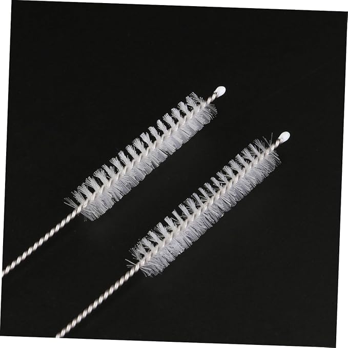 PRETYZOOM 11pc Stainless Steel Reusable Straws Set Straight Drink Straws with Cleaning Brush