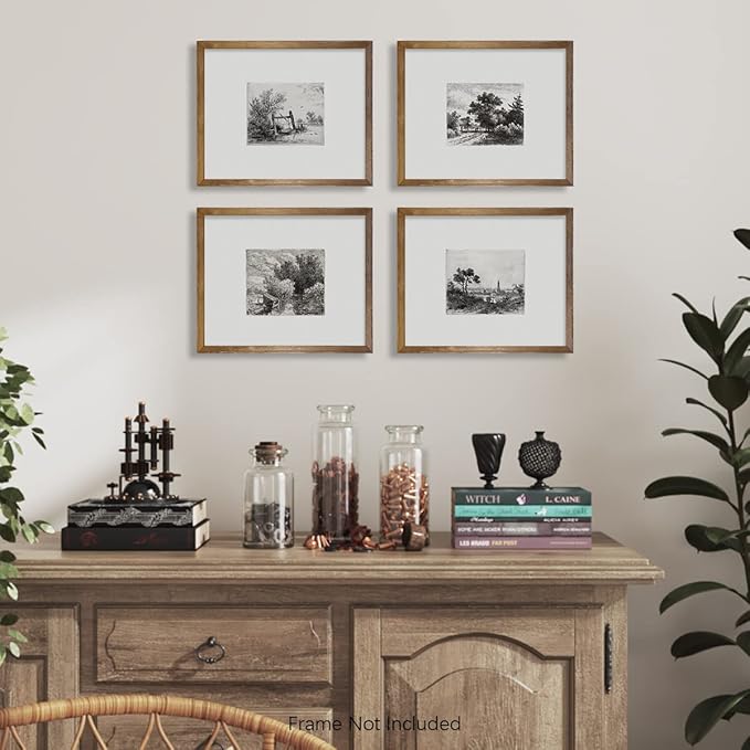 Tree Drawing Neutral Wall Picture Poster Print | Boho French Country Aesthetic Botanical Set | Vintage Farmhouse Wall Art | Woodland Minimalist Black White Room Decor | Kitchen Bathroom Bedroom Décor