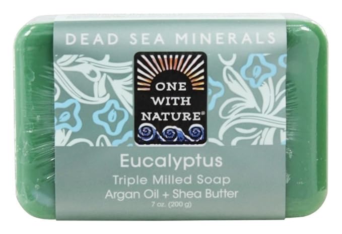 One With Nature Eucalyptus Dead Sea Mineral Soap, 7 Ounce Bar