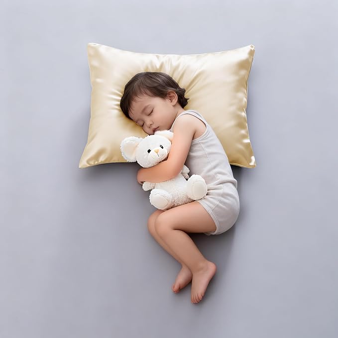 4 Pack Cooling Toddler Pillow Cases,Viscose Derived from Bamboo Small Pillow Protectors Set of 4, 400 Thread Count Soft Silky Breathable Summer Pillow Cover with Zipper Hidden (4PCS, 13‘’x18‘’,Beige)