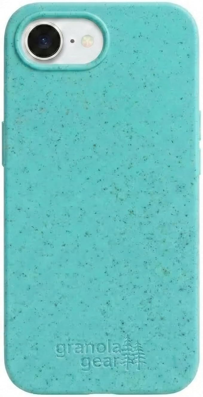 Eco by GranolaGear - Eco-Friendly Phone Case for iPhone 16e - Biodegradable, Compostable, Plastic-Free, Made from Plants - Sea Glass
