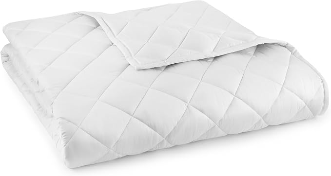 100% Organic Cotton Comforter - Duvet Insert for Summer & All Seasons with Non Clumping Diamond Stitching - Premium Soft & Breathable Quilt - GOTS & Fairtrade Certified (Queen/Full)