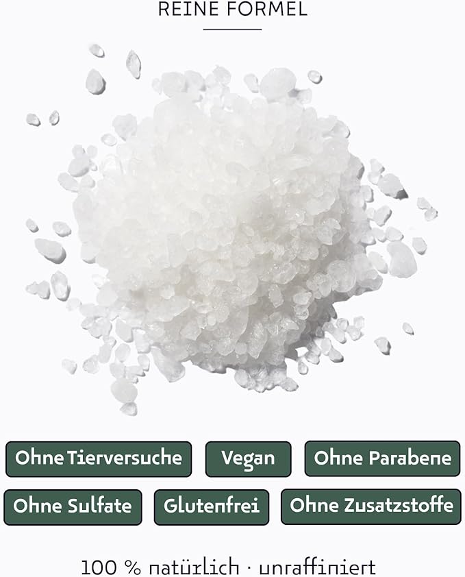 Dead Sea Salts for Soaking - Relaxing Salt Bath Soak for Body Rejuvenation - Natural Mineral Salts - Coarse Dead Sea Salt Bath Salts for Women & Men w/Rosemary Essential Oil (2.2lb)