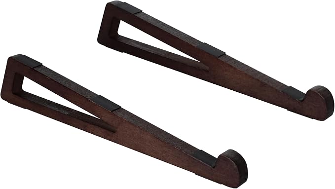 Bamboo Laptop Stand for Desk – Ergonomic, Space-Saving, Lightweight Stand for Laptops, iPads, and Tablets (Brown)