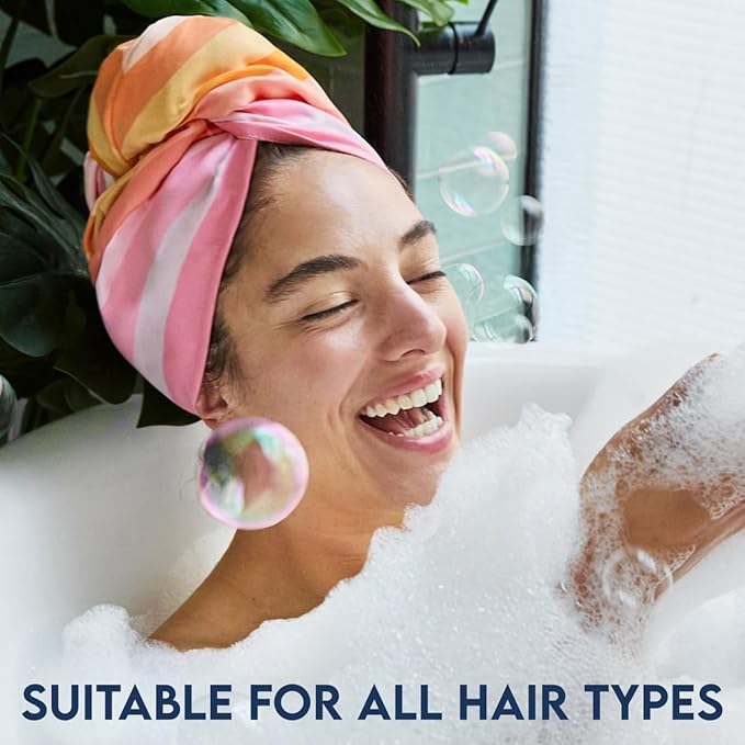 Dock & Bay Turban Hair Towel - for Home & The Beach - Super Absorbent, Quick Dry - Miami Morning
