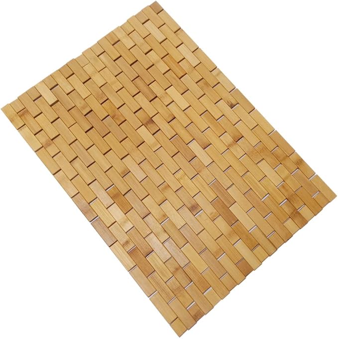 HJJKKH Bath Mat Rayon Derived from Bamboo 15.7X 23.6 inches, Non Slip and Foldable Floor Shower Bath Mat for Bathroom, Bathtub, Shower, Sauna, Hot Tub