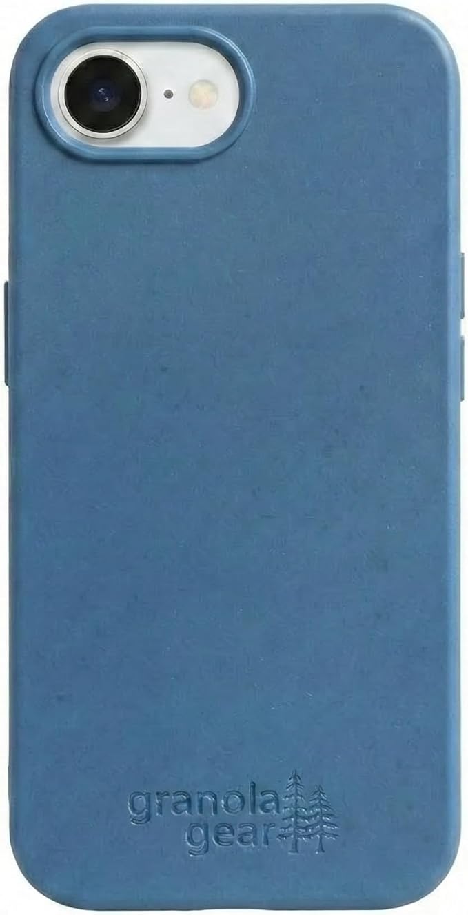 Eco by GranolaGear - Eco-Friendly Phone Case for iPhone 17e - Biodegradable, Compostable, Plastic-Free, Made from Plants - Pacific Blue