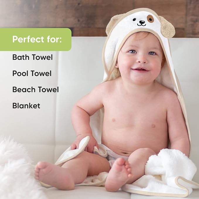 KeaBabies Baby Hooded Towel and Viscose from Bamboo Baby Towel Organic Towel - Infant Towels - Large Hooded Towel - Baby Bath Towel with Hood for Girls, Babies, Newborn Boys