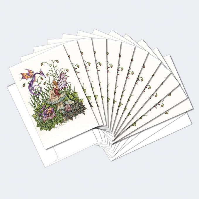 Tree-Free Greetings - All Occasion Cards - Artful Designs - 12 Greeting Cards + White Envelopes - Made in USA - 100% Recycled Paper - 4 x 6 - Birth of Magic (FS64541)