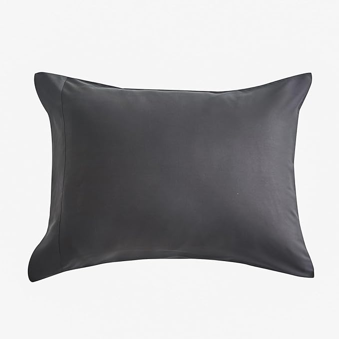 DOZ by SIJO Pillowcase Set, 100% Viscose derived from Organically Grown Bamboo, Buttery Soft, Silky, Breathable, Cooling, Oeko-TEX, High GSM, 2-Pack, Envelope Closure (Queen, Storm)