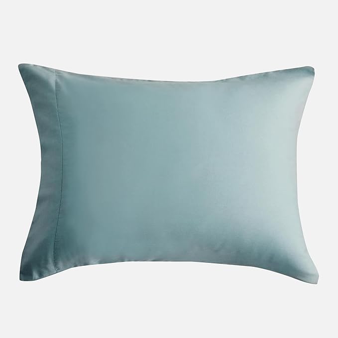 DOZ Pillowcase Set, 100% Viscose derived from Bamboo, Organically Grown, Buttery Soft, Silky, Breathable, Cooling, Oeko-TEX, High GSM, 2-Pack, Envelope Closure (Queen, Teal)