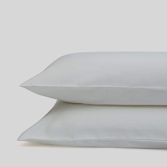 Fabdreams 100% Organic Cotton King Pillowcases | 400 Thread Count | Luxury Hotel Collection | GOTS Certified Long Staple Cotton | Soft & Smoother Than Egyptian Cotton | Set of 2-20" x 40" | Ivory