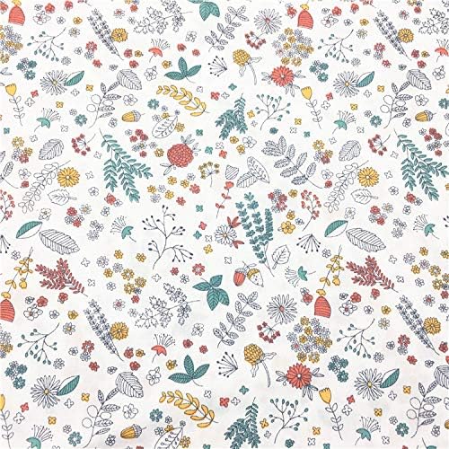 TAOSON 100% Cotton 300 Thread Count Envelope Style V Shaped/Tri/Boomerang Standard Pillow Case Cushion Cover Only Cover No Insert (White Flower Leaves)