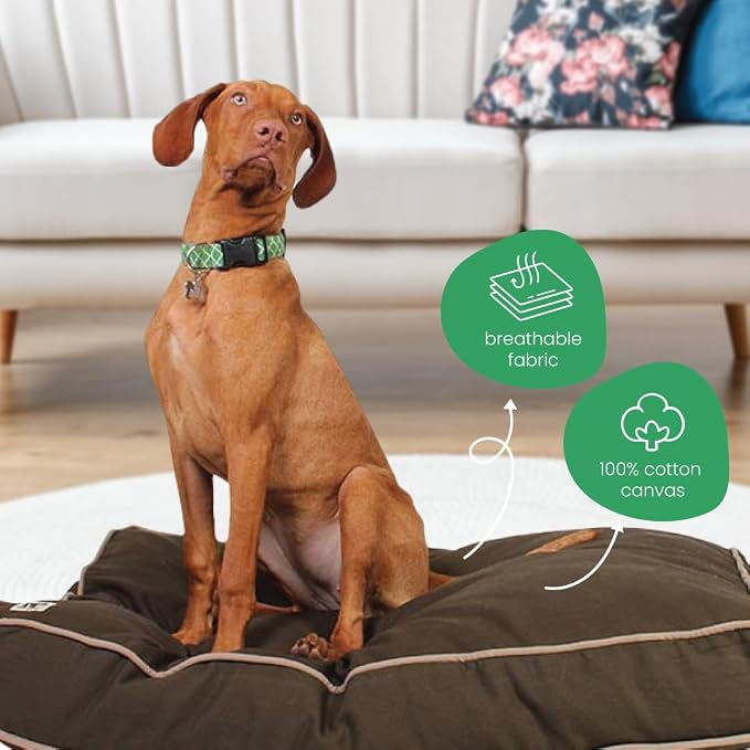 Molly Mutt Medium to Large Dog Bed Cover - Landslide Print - Measures 27”x36”x5’’ - 100% Cotton - Durable - Breathable - Sustainable - Machine Washable Dog Bed Cover