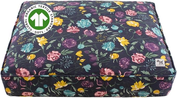 Molly Mutt Friday Morning Dog Bed Duvet Cover, GOTS-Certified 100% Organic Cotton Canvas Cover for Dog, Puppy, or Cat Bed, Durable, Washable, and Free of Harmful Chemicals, Small, 22"x27"x5"