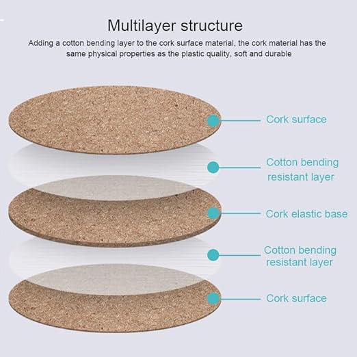 Natural Cork Mouse Pad, Large XXL Desktop Keyboard Mat, Office Anti-Slip Waterproof Big PC Cushion Computer Mousepad 1pc(Brown,60X30 cm)