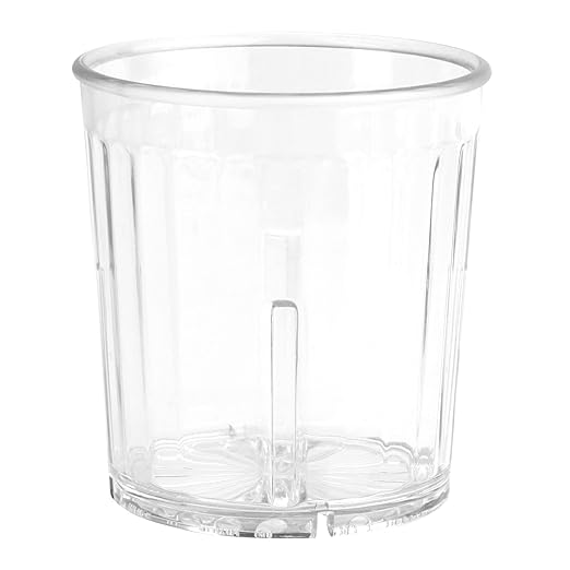 G.E.T. 8809-1-CL Heavy-Duty Shatterproof Plastic Faceted Tumblers, 9 Ounce, Clear (Set of 12)