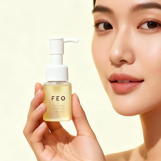 FEO Deep Cleansing Oil, Facial Cleansing Oil, Makeup Remover, Cleanses without Clogging Pores, Residue-Free, All Skin Types, Sensitive Skin, 1.01 fl. oz.