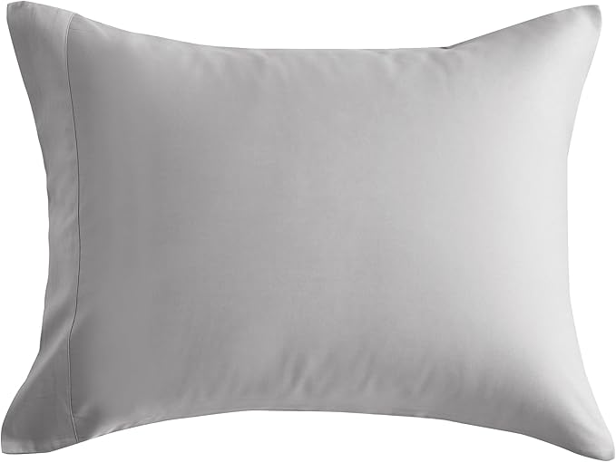 DOZ Pillowcase Set, 100% Viscose derived from Bamboo, Organically Grown, Buttery Soft, Silky, Breathable, Cooling, Oeko-TEX, High GSM, 2-Pack, Envelope Closure (Queen, Dove)