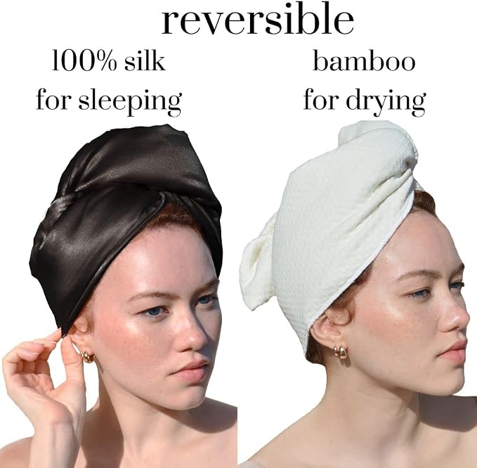 Cool Mom's Closet Black Silk Hair Wrap