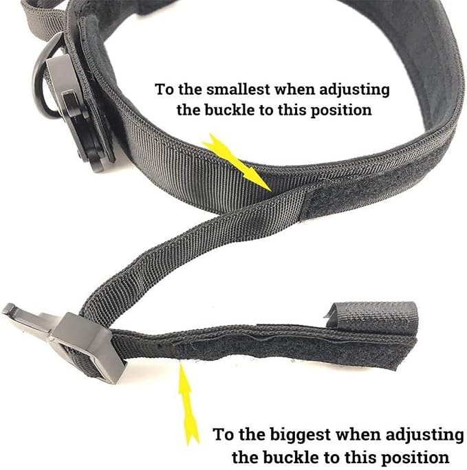 Tactical Dog Collar Adjustable Military Nylon Dog Collar with Control Handle and Heavy Duty Metal Buckle for Medium and Large Dogs (Green,S)