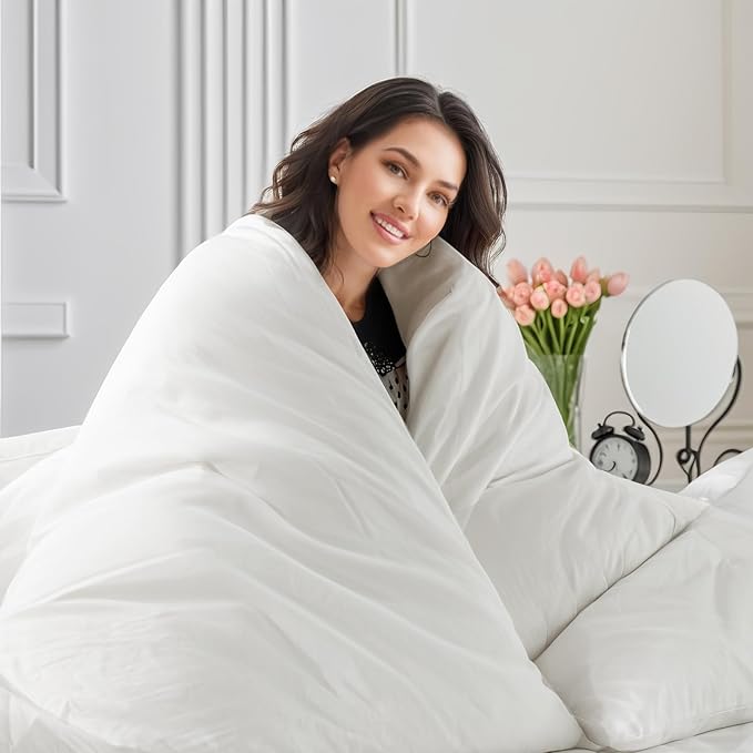 NEXHOME PRO Duvet Cover Set Super King 108"x98" Linen Look Textured Cream White Organic Natural 100% Washed Cotton Duvet Cover 3 Pieces Bedding Set with Zipper Closure, Breathable (No Comforter)