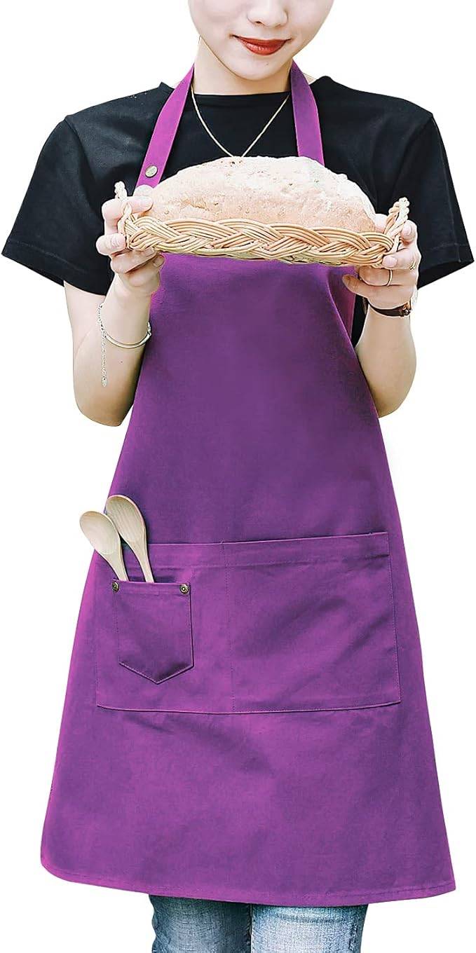 Art Aprons for Painting Pottery Ceramics, Mens Women Kitchen Cooking Aprons Waterproof Green