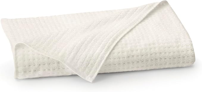 BOLL & BRANCH Turkish Waffle Bath Sheet - Cream - 100% Organic Turkish Cotton - Lightweight Soft Absorbent Quick Dry Luxury Spa Bath Sheet with Textured Waffle Weave - Oversized