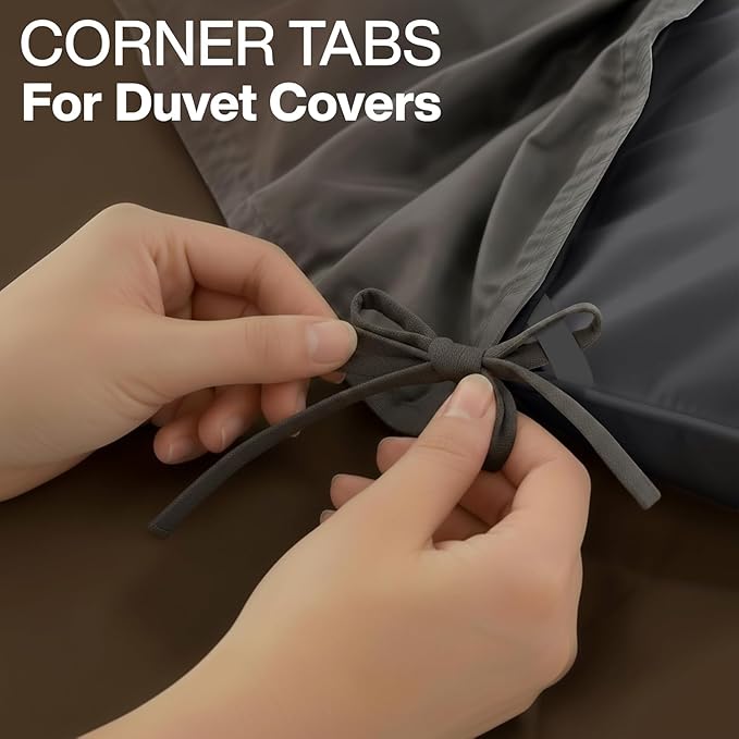 Utopia Bedding Comforter Duvet Insert, Quilted Comforter with Corner Tabs, Box Stitched Down Alternative Comforters California King Size (Grey)